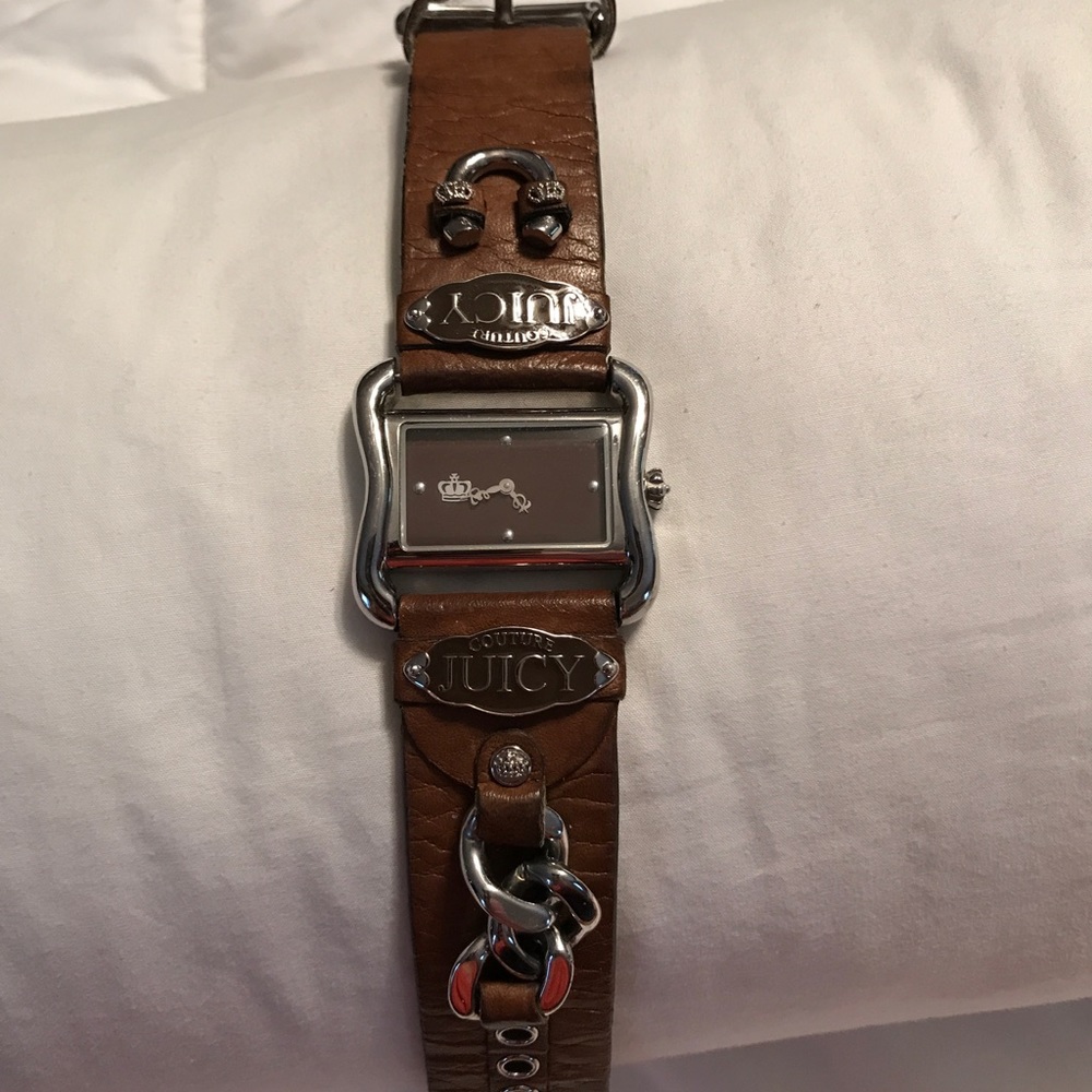 Juicy Couture brown genuine leather watch